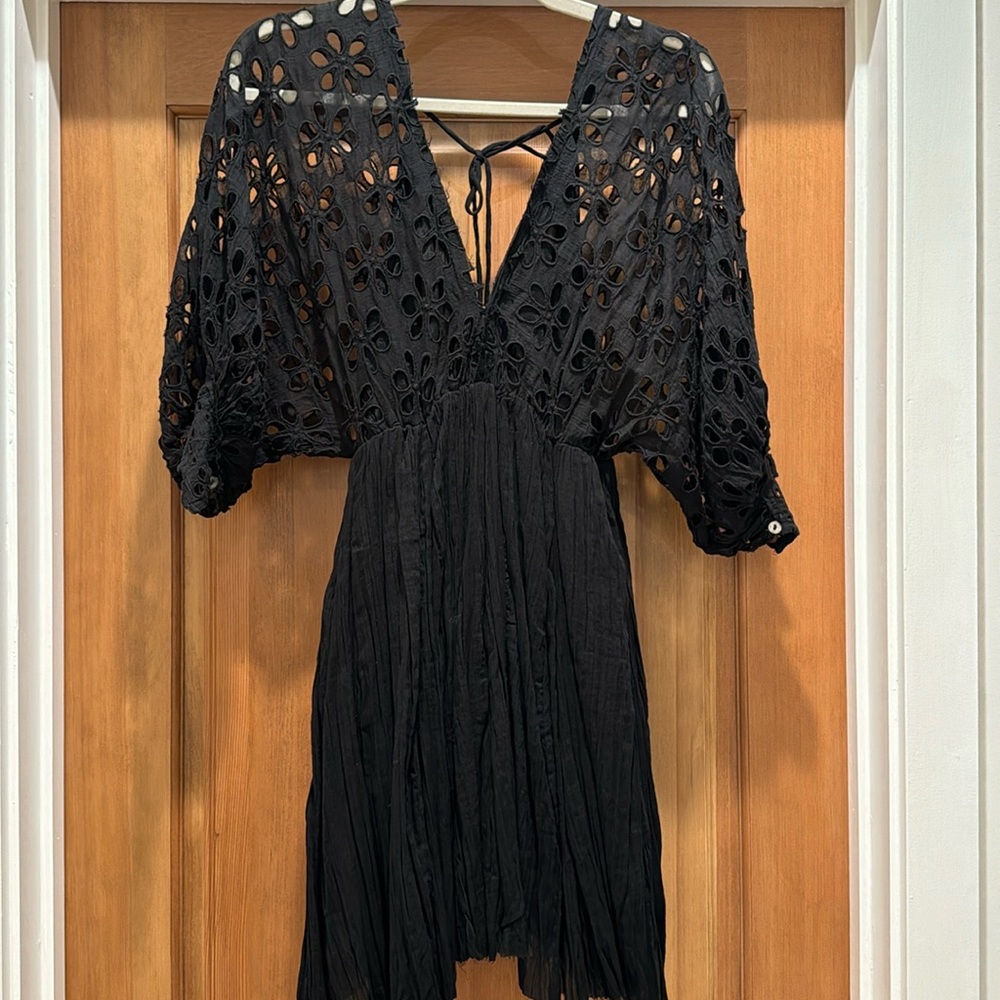 Never worn, no tags free people black dress